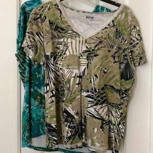 Two Basic Editions Short Sleeve Tops Size XL